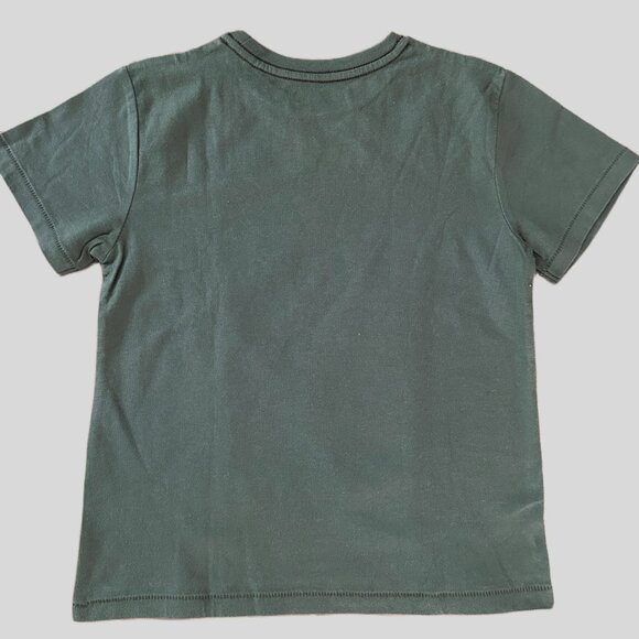 CHEROKEE BOYS ARMY GREEN T-SHIRT, SIZE XS (4/5), PRE-OWNED NEVER WORN - Picture 3 of 7